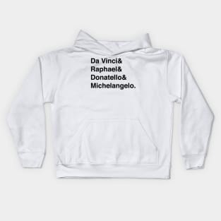 Famous artists name list Kids Hoodie